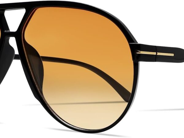 Retro Aviator Sunglasses for Women Men Oversized Lightweight Glasses