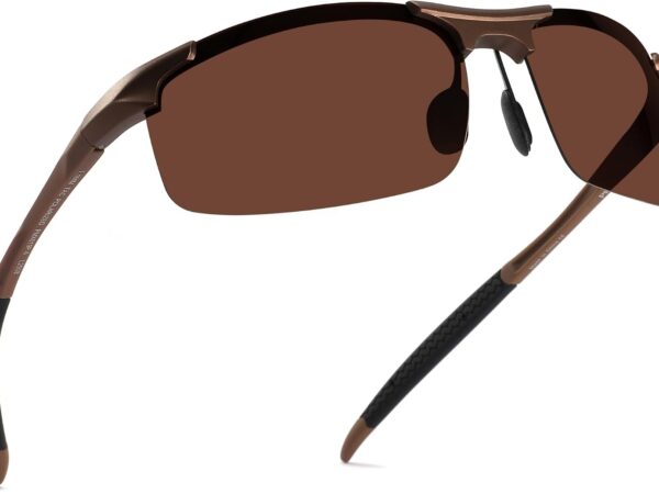 XXL Oversized (150mm) Polarized Wrap-around Sports Sunglasses (For men with wide faces; aluminum alloy & TR90 material)