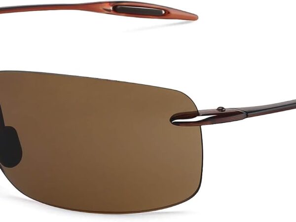 Sports sunglasses (rimless design; suitable for running, fishing, golf, surfing, and driving)