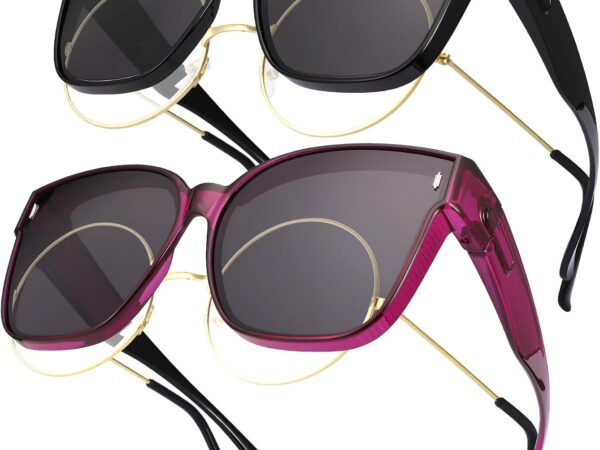 2 Pack Fit Over Polarized Glasses Sunglasses for Women