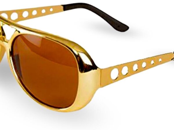 50s/60s Rock Star Style Aviator Sunglasses (Gold celebrity style; 1 pair)