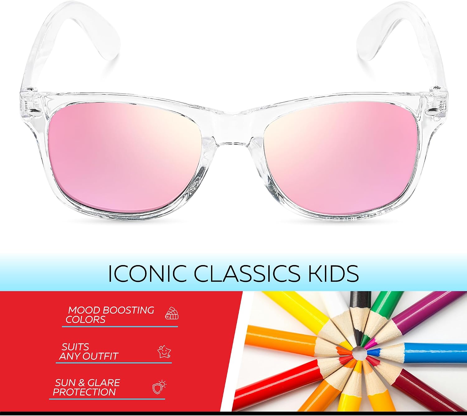 Sunglasses for boys (ages 3–12) — Shatterproof, UV400 protection - Image 2
